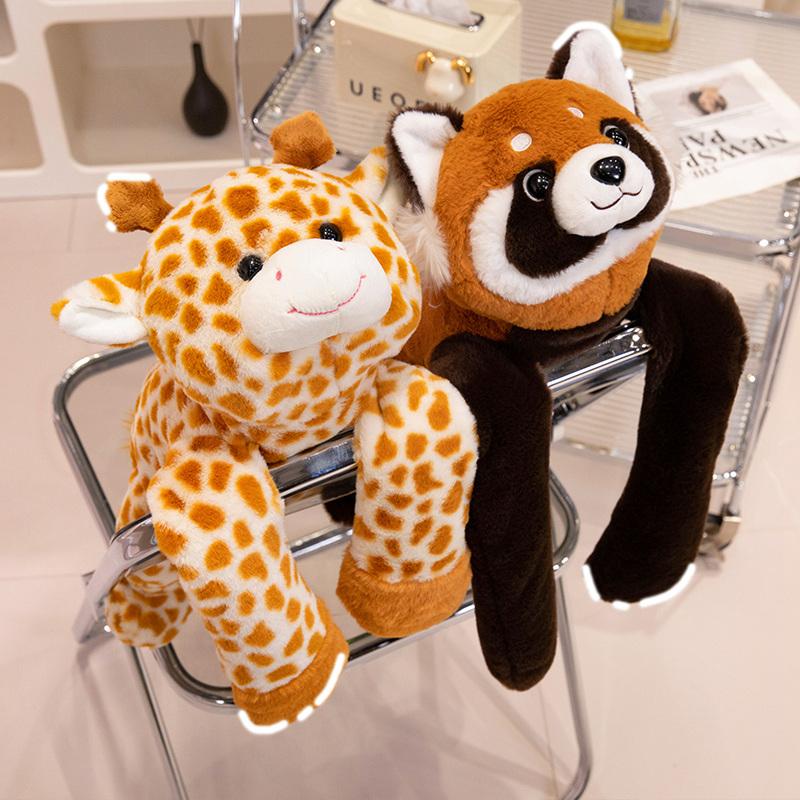 Panda Raccoon Koala Bear Giraffe Doll 60cm Long Arm Animal Weighted Stuffed Animal Soft Plush Pillow Boy Girl Gift
