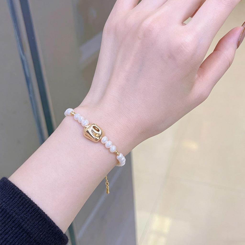 Natural freshwater pearl accessories women's summer ins retro niche light luxury high sense 11K gold clavicle chain new