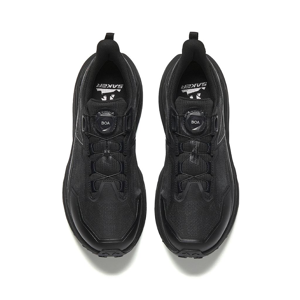 Anta Peregrine Falcon 3 Textile, Rubber Low Top Running Shoes Men's Basic Black 112615508A-3