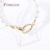 18K Gold Plated Brass Round Connector Clasps For Necklaces Bracelet Jewelry Making Supplies DIY Findings Accessories