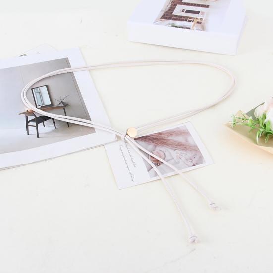 Imitation Women Waist Belt Adjustable Length Leather Belt Fashion Accessory