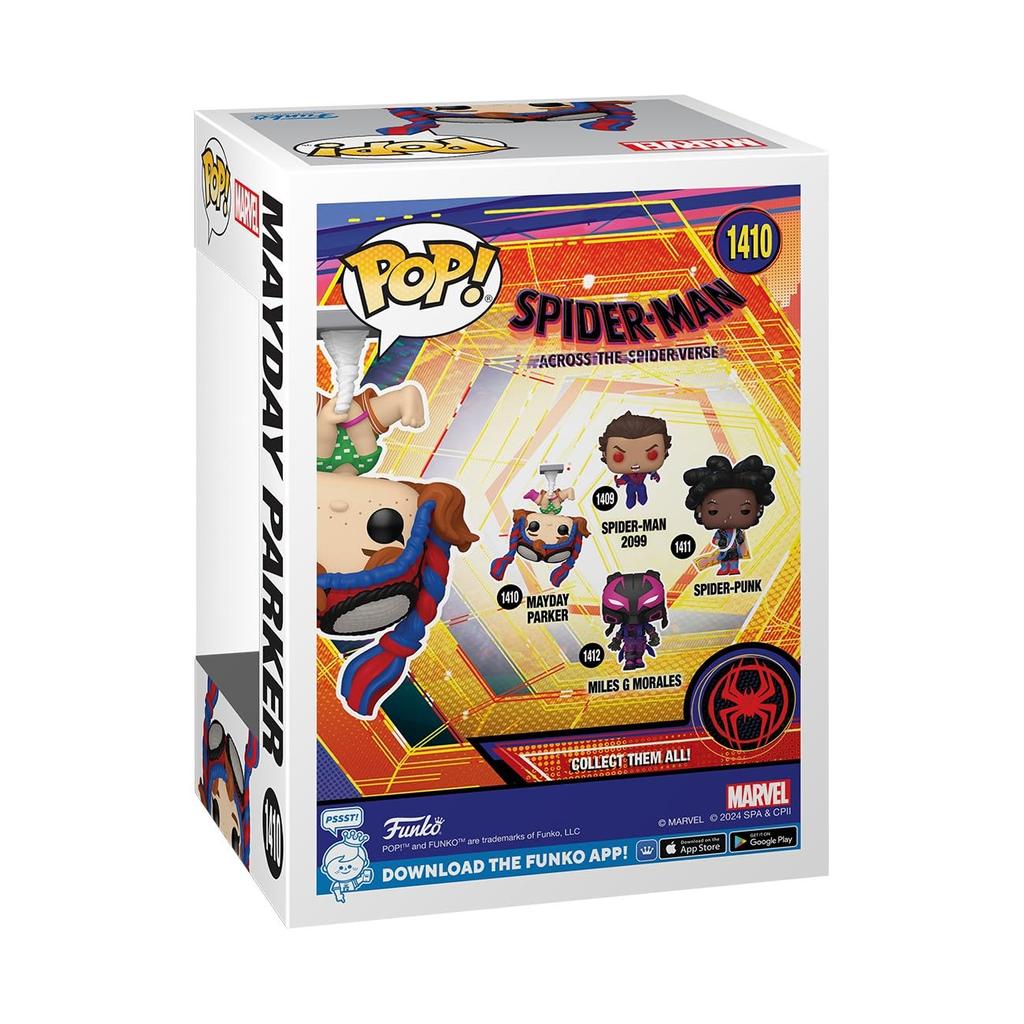Marvel Across the Mayday Parker Figure Funko ACROSS THE SPIDERVERSE Mayday Parker Marvel Funko Spider-Man Spider-Verse Pop! Spider-Man