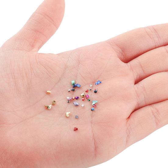 1 Beutel Schotterfüllung Schöne Verschleißfeste Farbige Glasur Mini-Chips Dekorative Steine für Zuhause