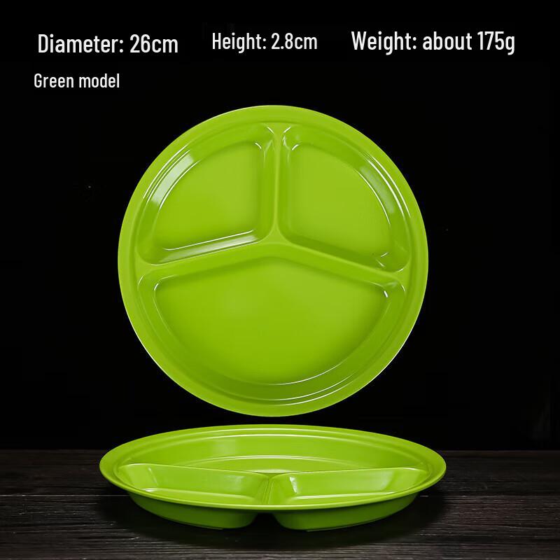 Plateau cantine compartimenté en mélamine de qualité alimentaire