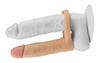 Double Dildo Cockring - 12.5 X 2.9 Cm Flesh - LoveToy - DOUBLE PENIS