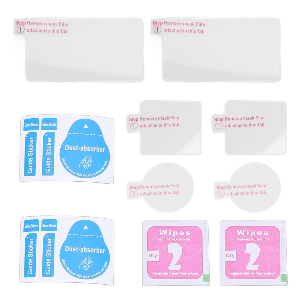 2 Set Vlog Camera Screen Lens Protector Camcorder Front Rear Lens Screen Film for Action 5pro with