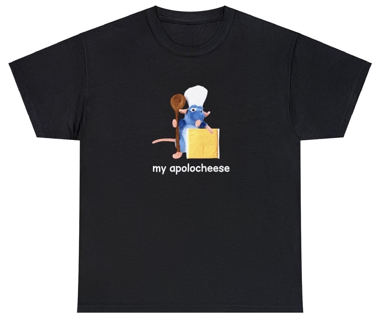 My Apolocheese T Shirt Funny Rat Cheese Ironic Cursed Cringe Oddly Specific Tee XXXXL