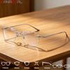 Men Prescription CR39 Glasses Blue Light Blocking Women Pure Titanium Frameless Eyeglasses Frames Lenses Myopia Reading Eyewear