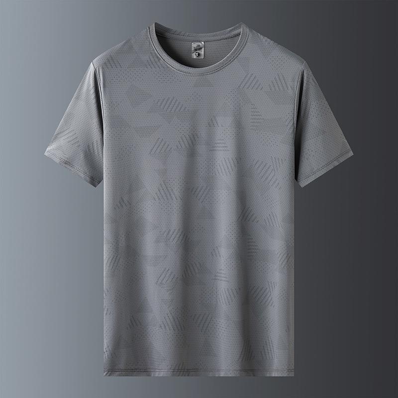 

Ice Silk Quick-Dry Crew Neck Summer T-Shirt - 2025 Breathable Short Sleeve L
