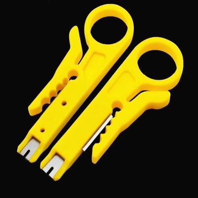 Mini Portable Wire Stripper Cutter, Impact Punch Down Tool, Network Line Knife ,Multi-Function Cable Peeler for Electrical DIY