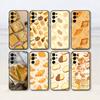 Yellow Bread Phone Case Black Silicone Soft For Samsung S25,S24,S21,S22,S23,S30,Ultra,S20,Plus,Fe,Lite