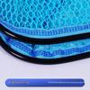 Sky Blue Square Portable Fish Basket with Chair and Net