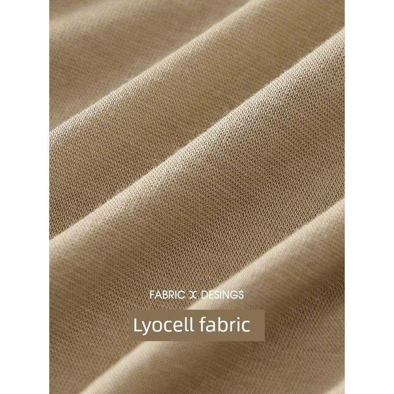 Plus size women clothing [Lyocell Stacked T] Double-Layer Contrast Color round Neck Loose Summer Short sleeve 100.00kg Belly Covering T-shirt