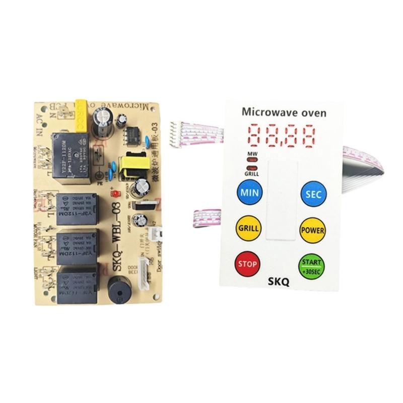 Microwave Universal Computer Control Board Thin Button Replacement Circuit Board With Enhanced Stability Enduring 1