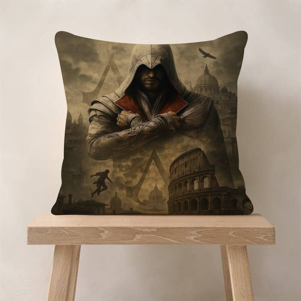 Game AssassinES S CCreed Cushion Cover x Polyester Sofa Cushions Decorative Throw Pillows Home Decoration Pillowcover