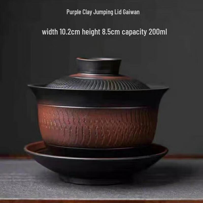 HaoKu High-End Purple Clay Gaiwan Teapot & Tea Set