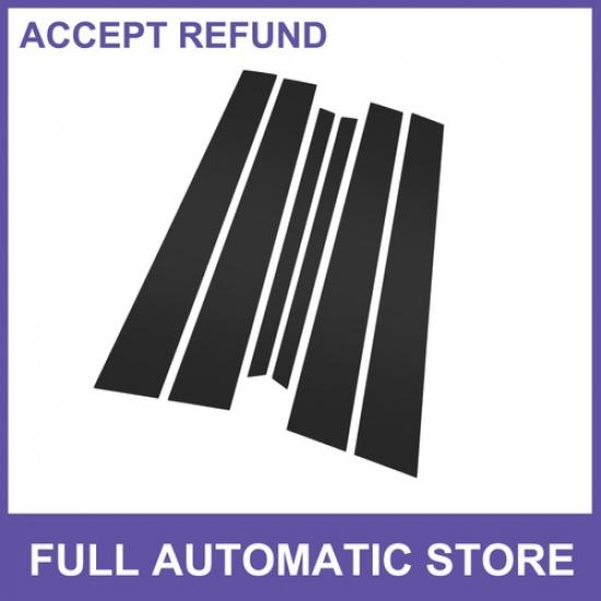 6Pcs Car Door Pillar Window Trim for LEXUS LS430 2001-2006 Black