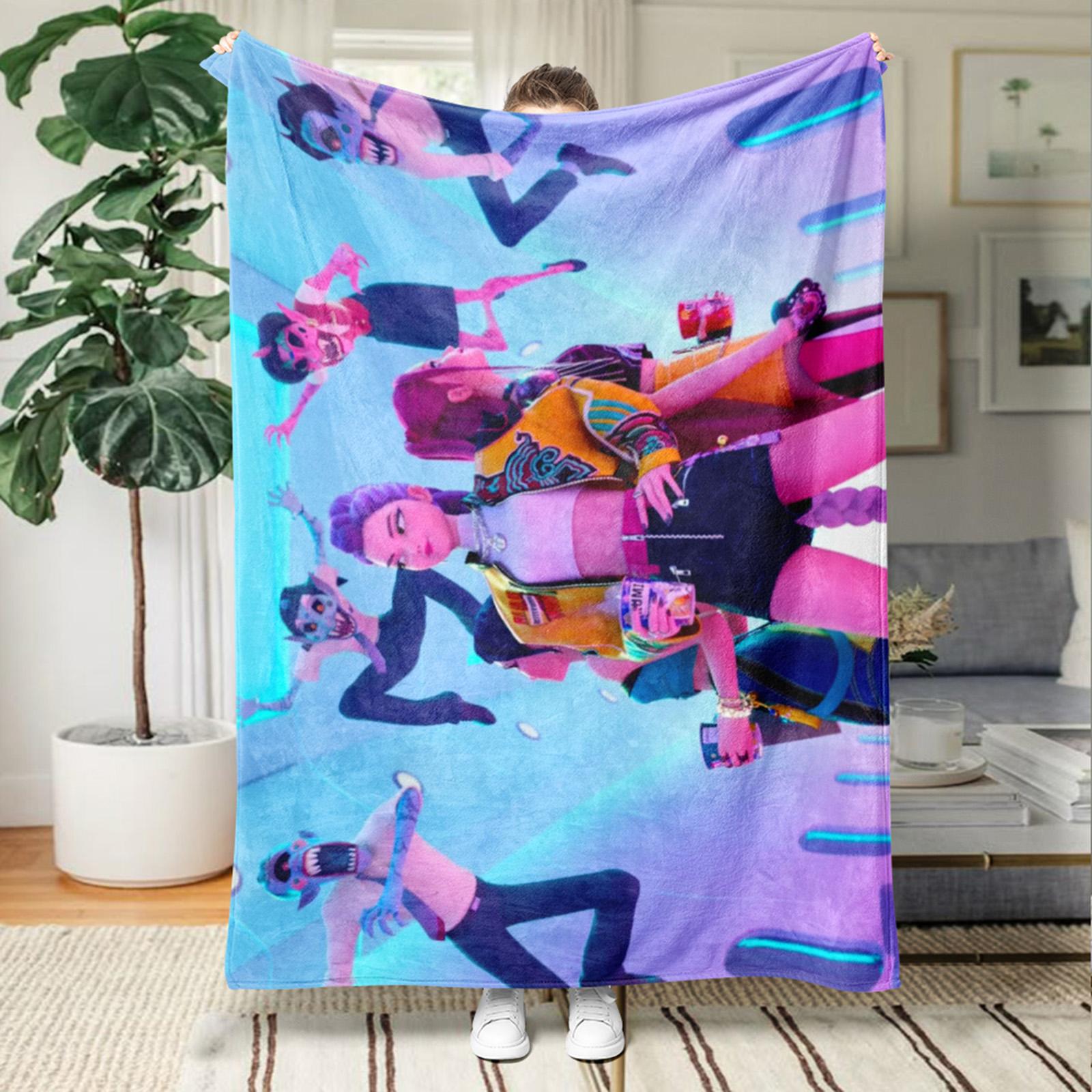 

Плед Cool Girl, Фланелевый плед, Милый узор аниме-девушки, Сражайтесь с дьяволом вместе, Лучший подарок-плед, Правильный размер One Size