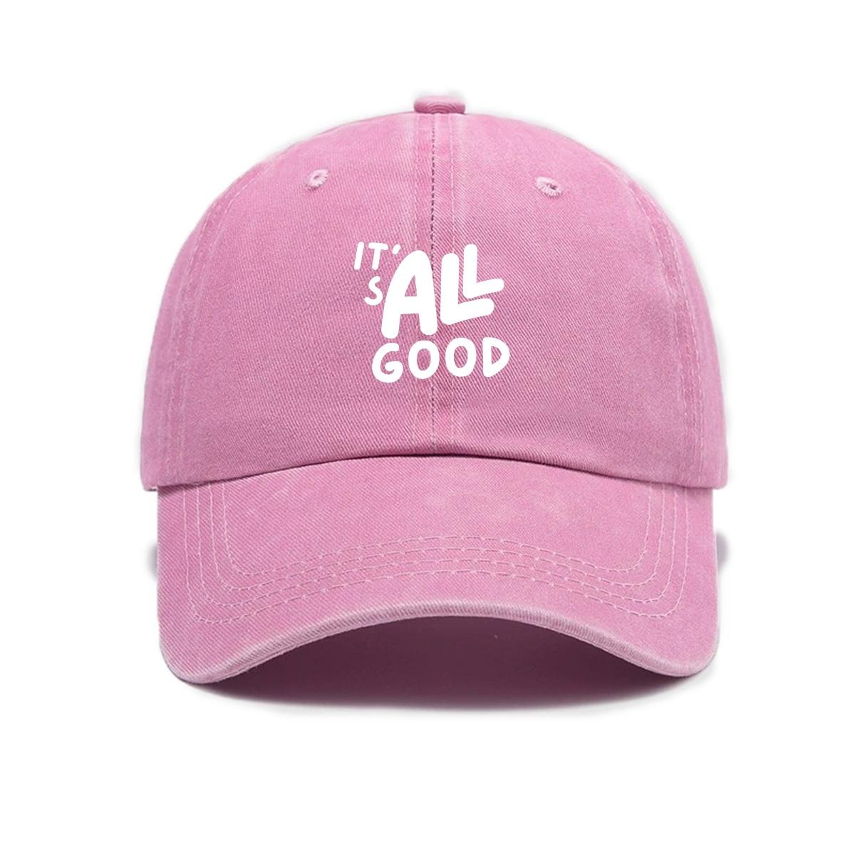 Retro Simple Solid Color Letter Pattern Baseball Cap Trendy Simple Commuting Versatile Peaked Cap розовый