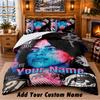 Billie Eilish Custom Name 3Pcs Bedding Set 1 Bed Sheet 2 Pillowcases Bedroom Home Decor