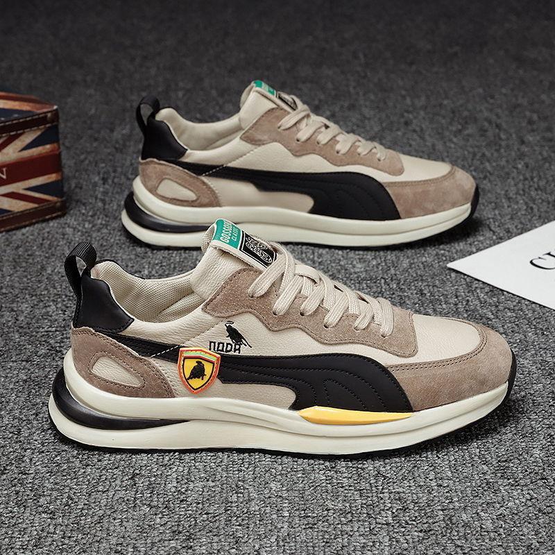 

2025 spring new men s shoes casual fashion student shoes versatile trend sports shoes Korean version board shoes 44 кофейный