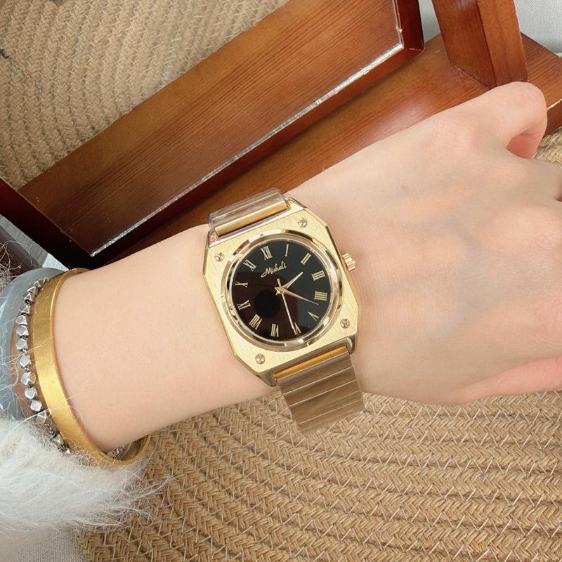 Square Large Dial Steel Belt Watch Simplicity Sense Versatile Fashion Business Exquisite Quality Watch