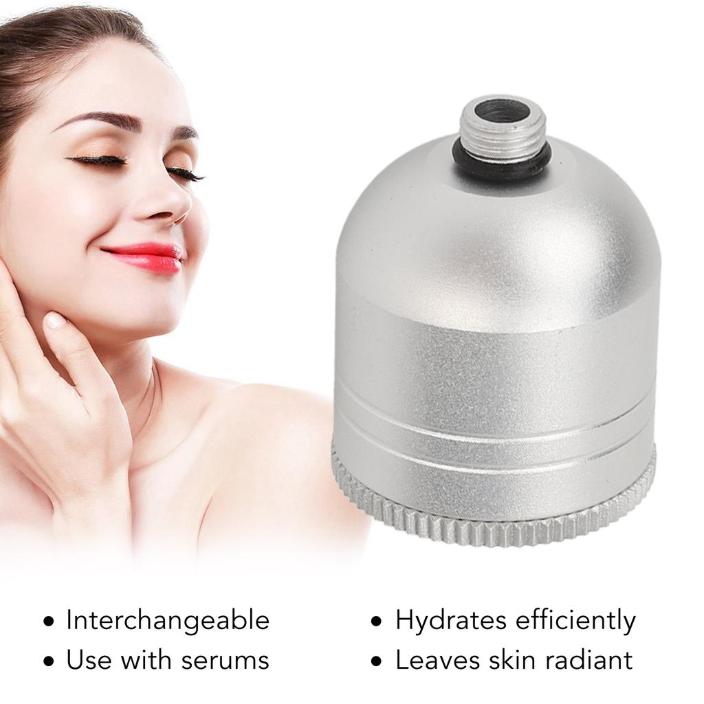 3pcs Facial Oxygen Injection Accessories Metal Cup Replaceable Portable Oxygen Sprayer Accessories Pot