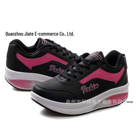 Cross 2023 Autumn Women's Height-Boosting Mesh Rocking Shoes - Thick Sole Casual Running Sneakers