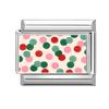 Colorful Block Landscape Red Pomegranate Apples Flower Italian Charm Links Fit 9MM Stainless Steel Bracelet DIY Making