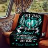 Dad'S Love Blanket Personalized Name Soft Comfortable Stylish Blanket Car Blanket Perfect For Travel Camping Outdoor Home Suitable For All Seasons