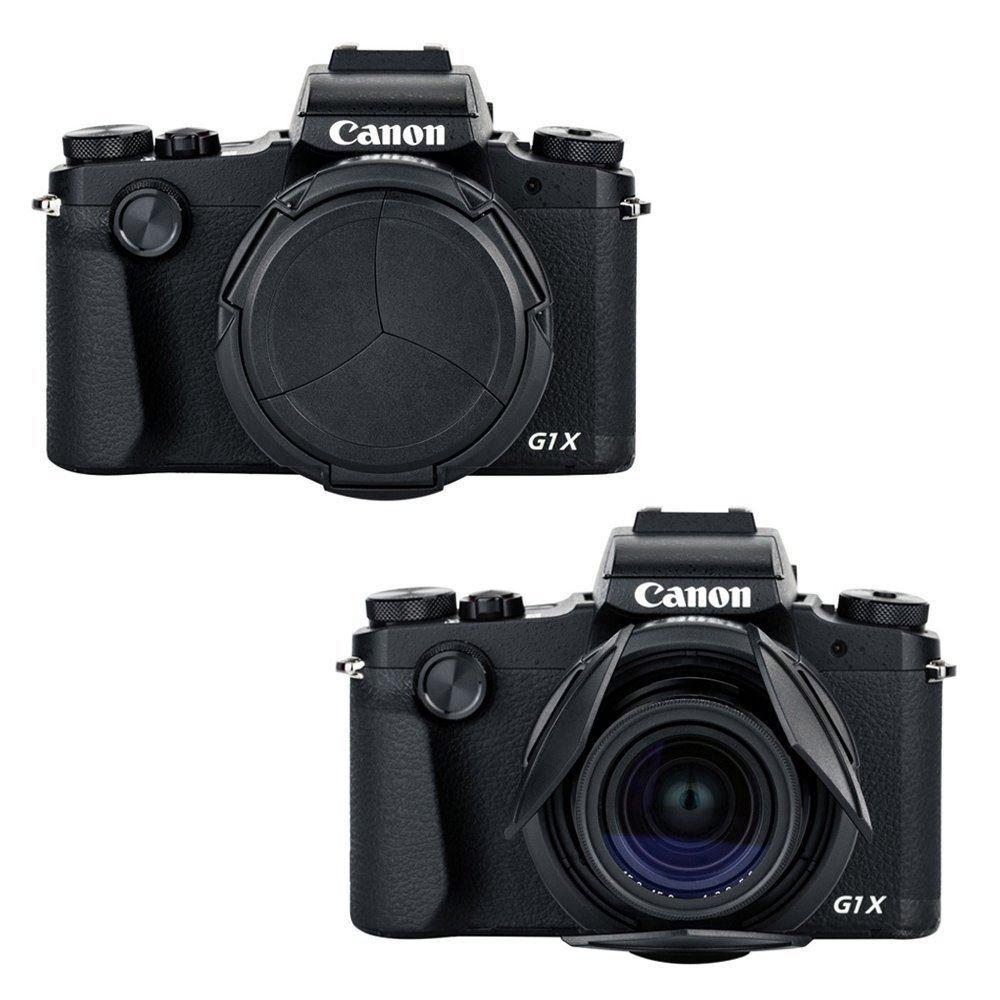JJC Automatische Objektivkappe für Canon PS G1X Mark III ALC-G1XM3 (Schwarz)