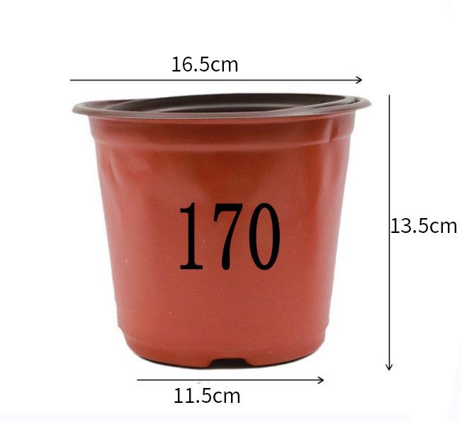 Two-Color Soft Plastic Gallon Flower Pots for Seedlings: Thick, Simple Design for Gardening and Root Control