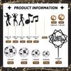 Disco Ball Music Dancing Themed Cake Cupcake Decorations with Mirror Balls for 70s 80s 90s Birthday Fever Wedding Party Supplies