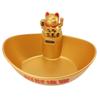 Gold Ingot Solar Energy Lucky Cat Ornament Solar Wealth Welcome Waving Hand Fortune Cat Statue Good