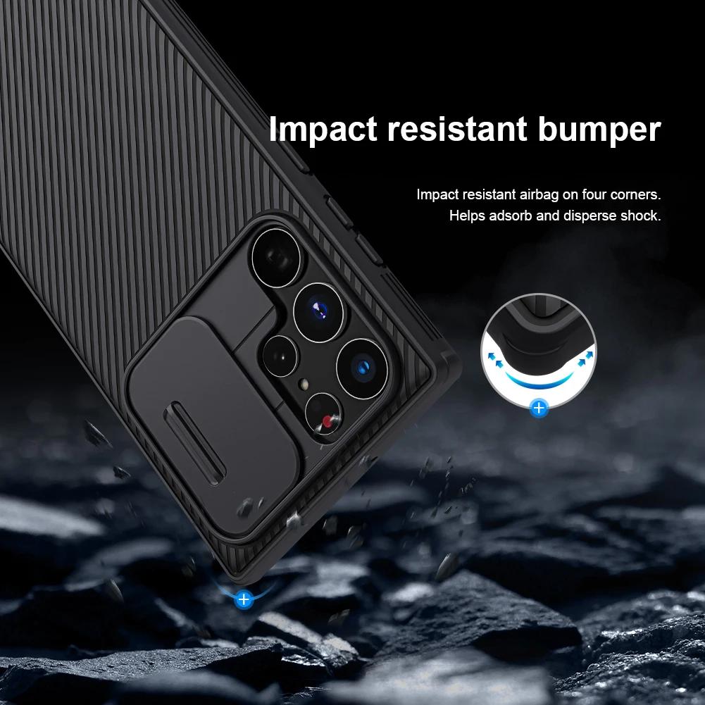 For Samsung Galaxy S22 Ultra Phone Case,NILLKIN Camera Protection Slide Protect Cover Lens Protection Case for Galaxy S22 Ultra