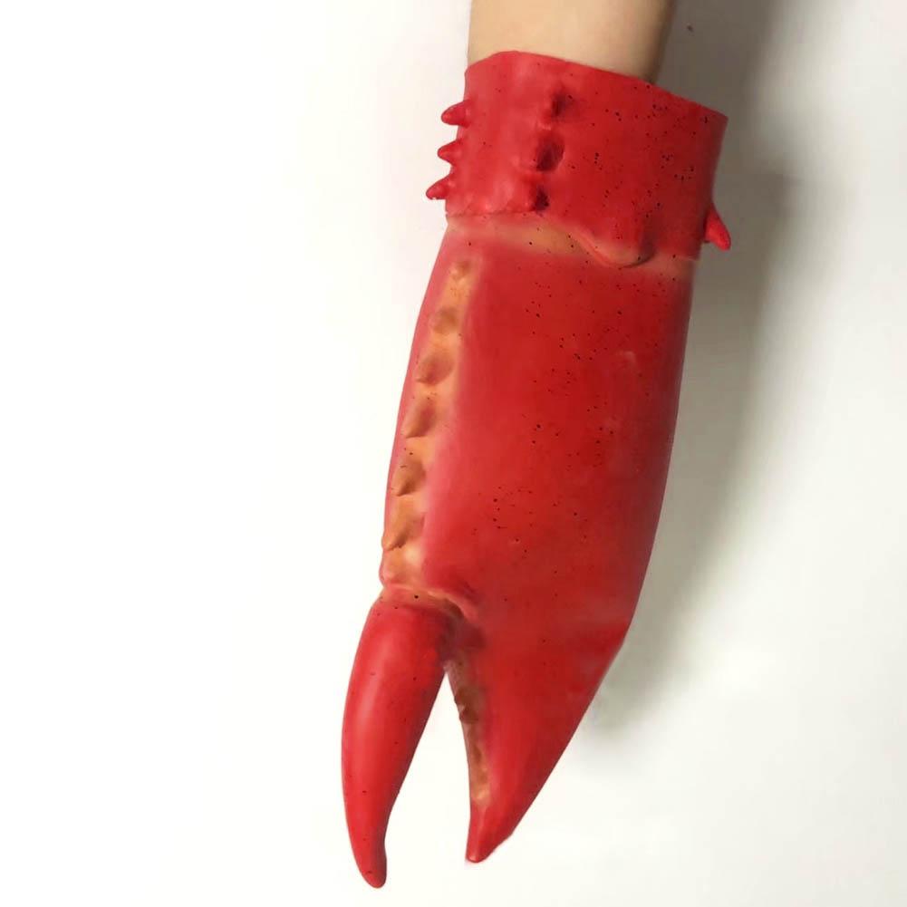 1 pár rukavic s klepety kraba a humra, cosplay, vtipná párty, latexová novinka