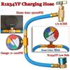 Self-Sealing R1234yf A/C Can Tap 100Psi Gauge Hose Recharge Refrigerant AC Conditioning