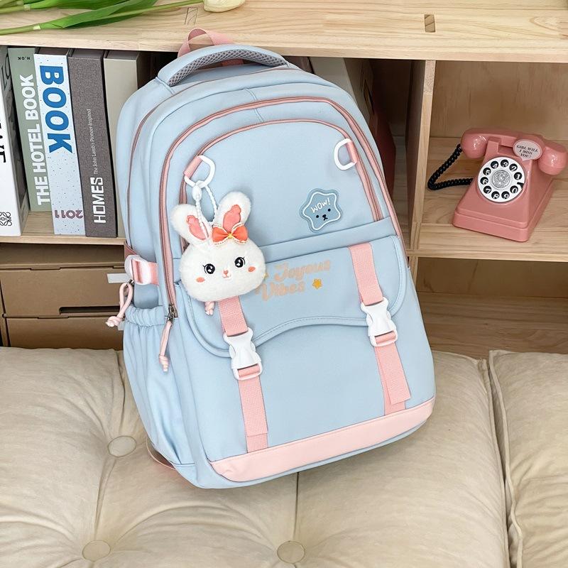 Schoolbag Japanese ins Large Capacity Backpack Junior High School Student School Bag Sweet and Cute Cartoon Korean Version Casual Women's Backpack