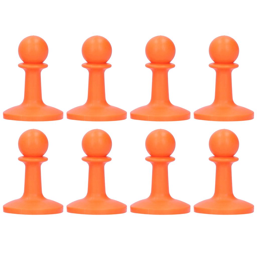 8pcs Tent Pole Rod Support Thunder Proof Cap for Outdoor Camping Hiking Tent Accessories (Orange)