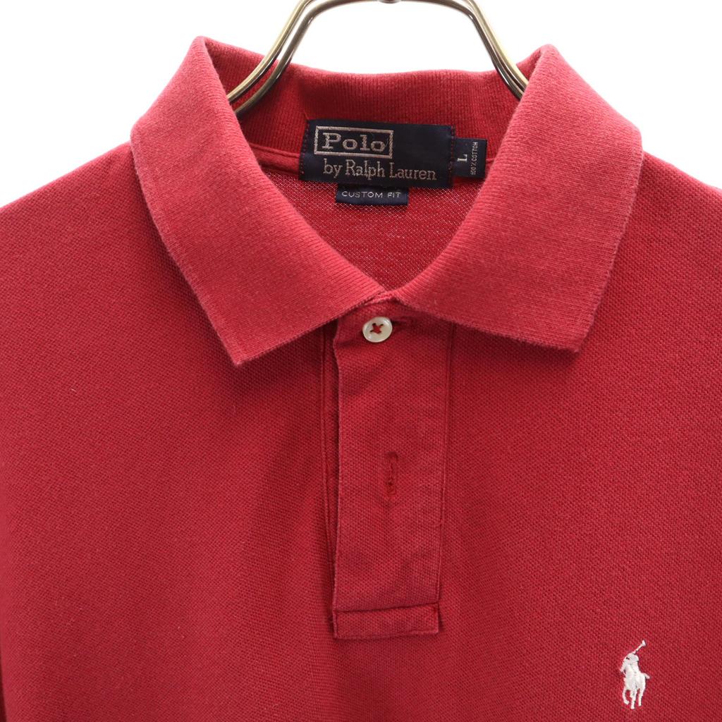 Polo by Ralph Lauren Short sleeve Custom fit Polo shirt L Red Fawn Men's Used