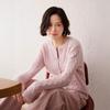 2026 Autumn Winter Women's Versatile Cashmere Round Neck Loose Knit Cardigan – Stylish, Thickened, and Cozy Cable Knit Coat