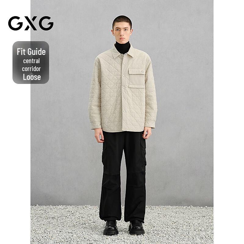 GXG Men's Quilted Shirt-Style Thickened Jacket