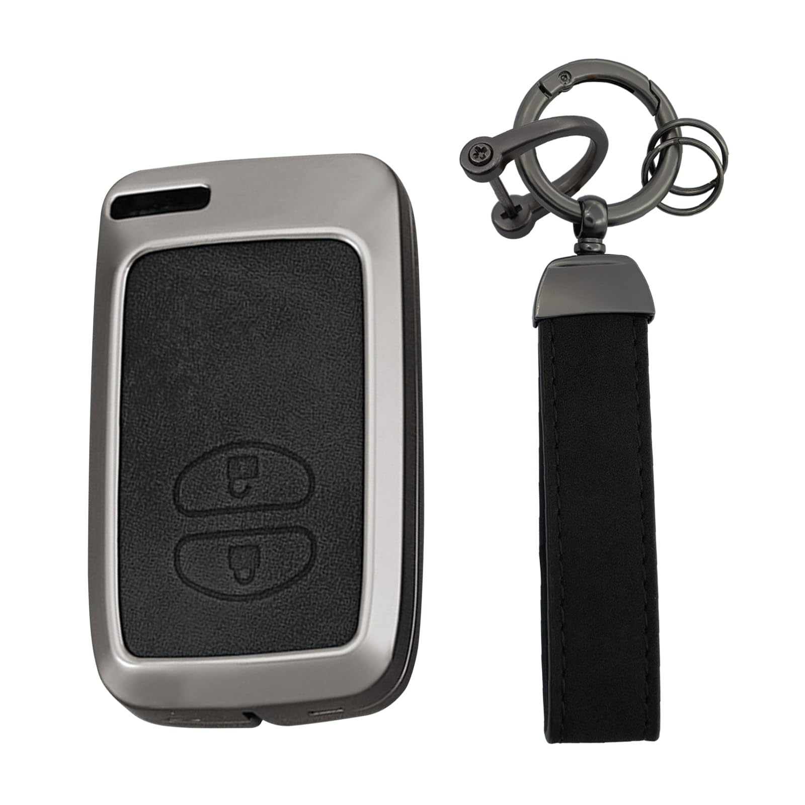 

[KUNIO] Toyota Dedicated Relay Attack Prevention Key Case, Smart Key Holder, PU Leather, Zinc чёрный