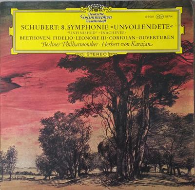 LP Record BERLINER PHILHARMONIKER CONDUCTED B - Schubert Beethoven Symphonie Nr. 8 139001 DEUTSCHE GRAMMO 1966 Germany Classical Used