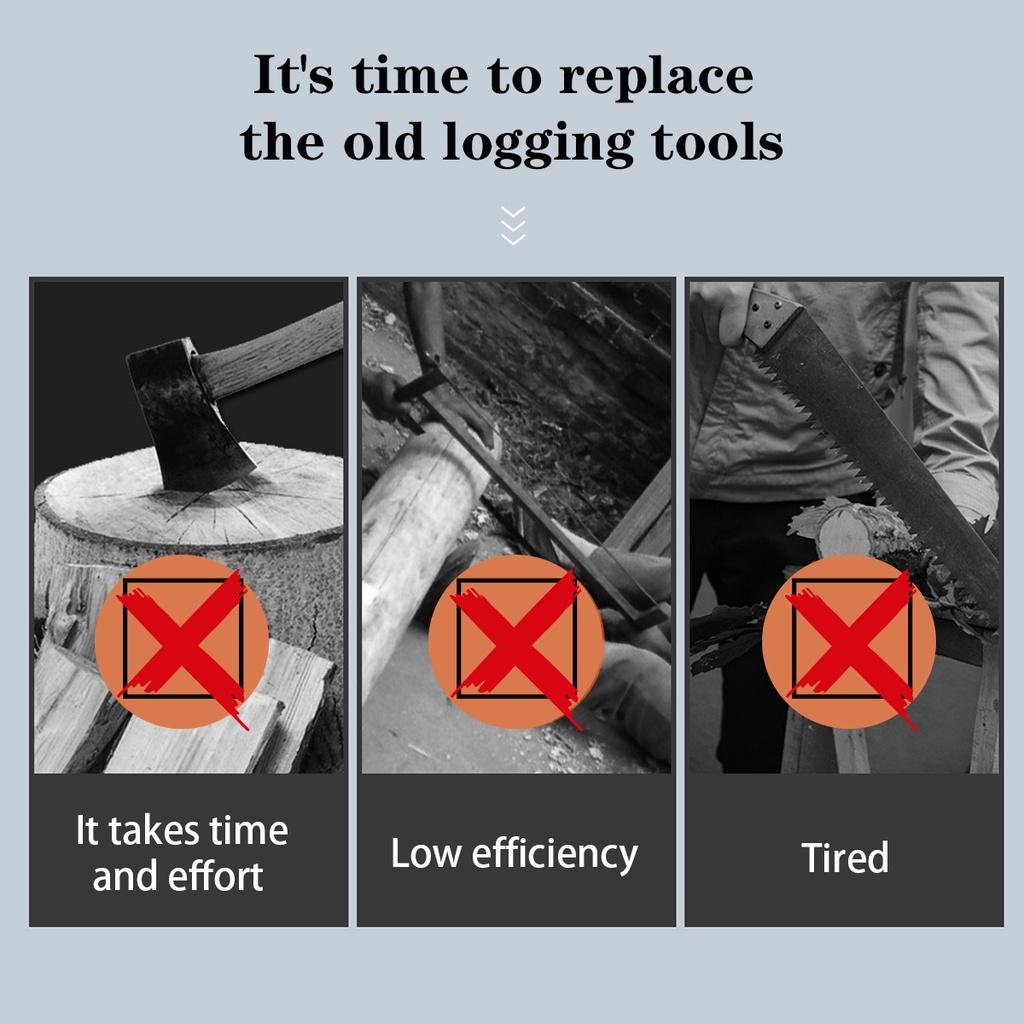 3000W 10/8 Inches Mini Pruning Saw Electric Chainsaws Removable For Fruit Tree Garden Trimming For Battery One-Handed