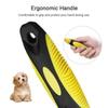 Comfortable Handle Undercoat Rake Comb Two-Sided Shedding Hair Remover Comb  For Dog Cat