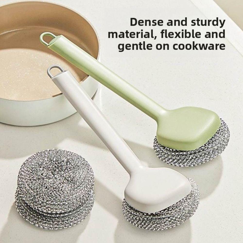 Long Handle Wire Brush Multi-function Washing Brush New Cleaning Brush  for Pots Dishes Sink