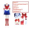 Anime Sailor Moon Cosplay Costume Tsukino Usagi Uniform Dress Outfits Wig Role Play for Women Girls Carnival Party Set