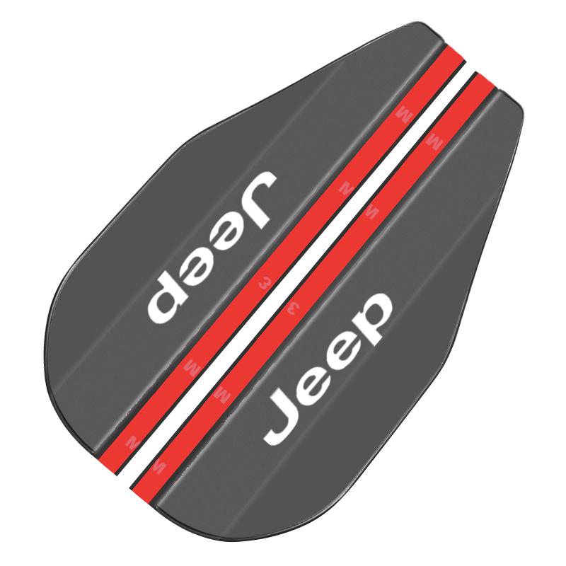 2 Stück Auto Rückspiegel Seitenansicht Regenabweiser Augenbrauenaufkleber für Jeep Renegade Compass Grand Cherokee Wrangler Jk Gladiator