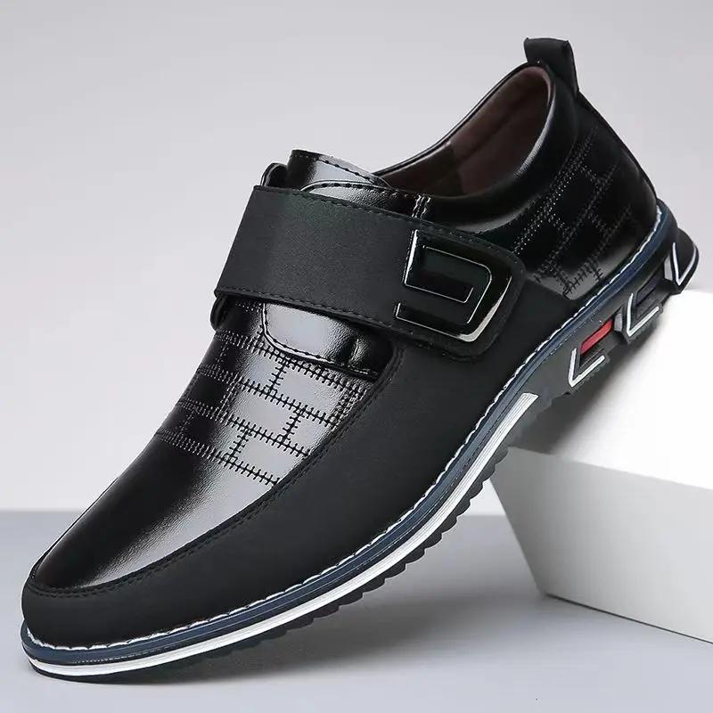 Men Dress Shoes Fashi Leather Men Loafers Classice Shoes Retro Business Shoes Zapatos De Hombre Big Size 48 49 50 51 52